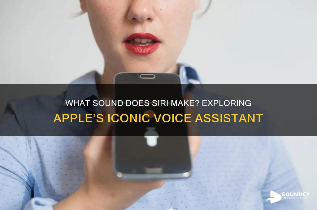 what sound does siri make