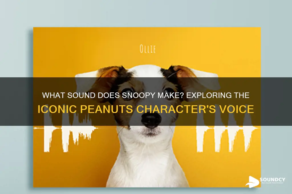 what sound does snoopy make