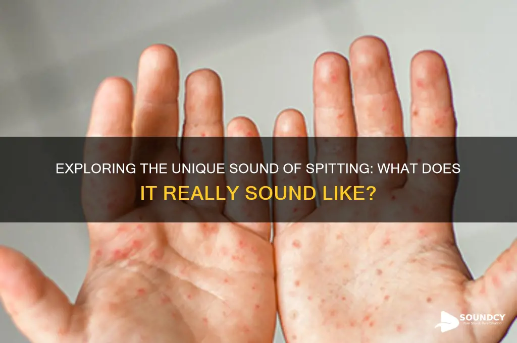 what sound does spitting make