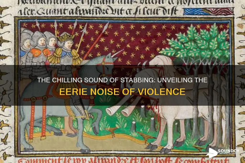 what sound does stabbing make