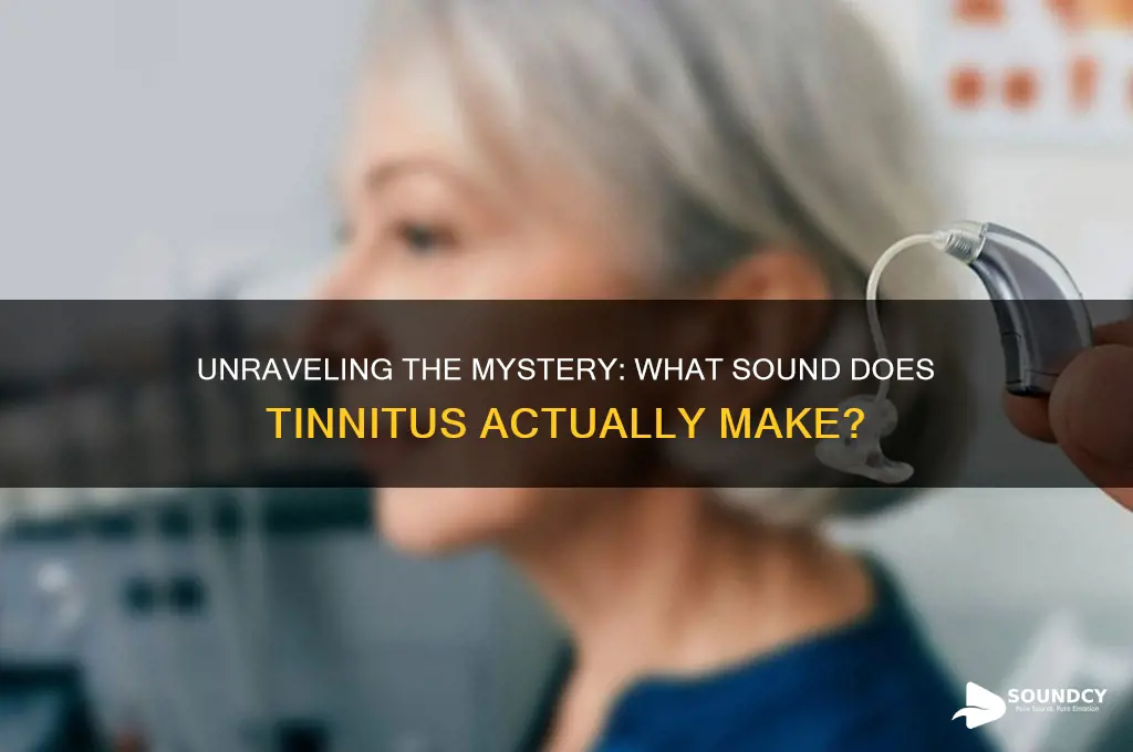 what sound does tinnitus make