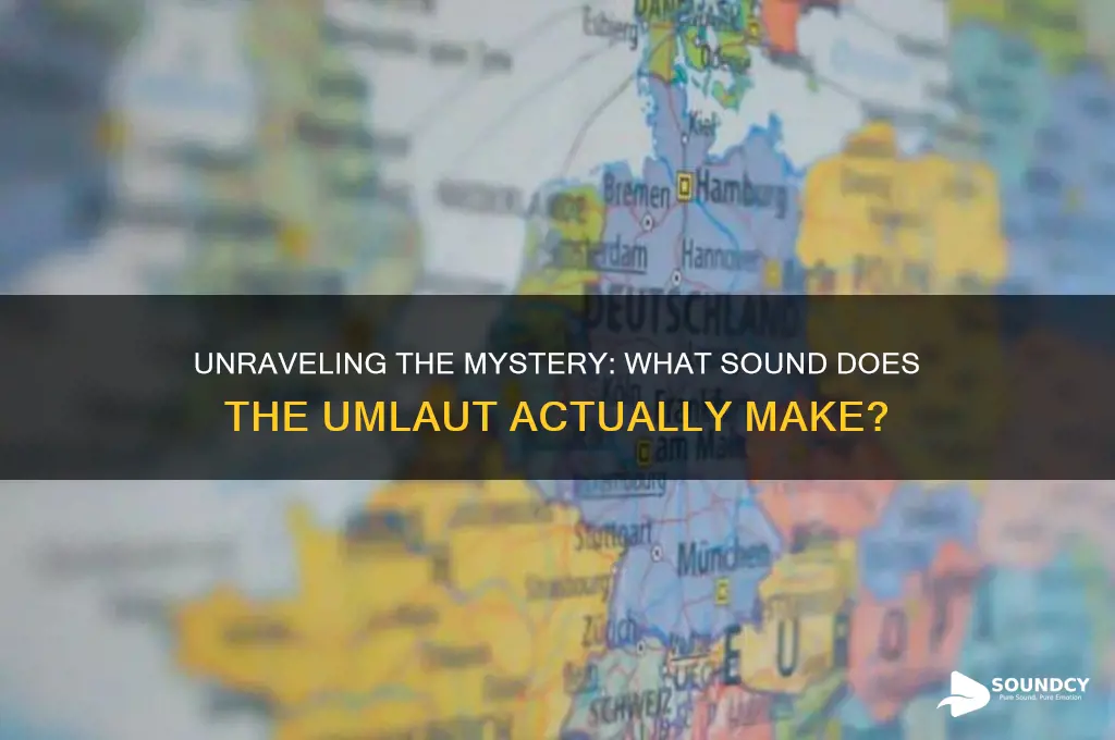 what sound does umlaut make