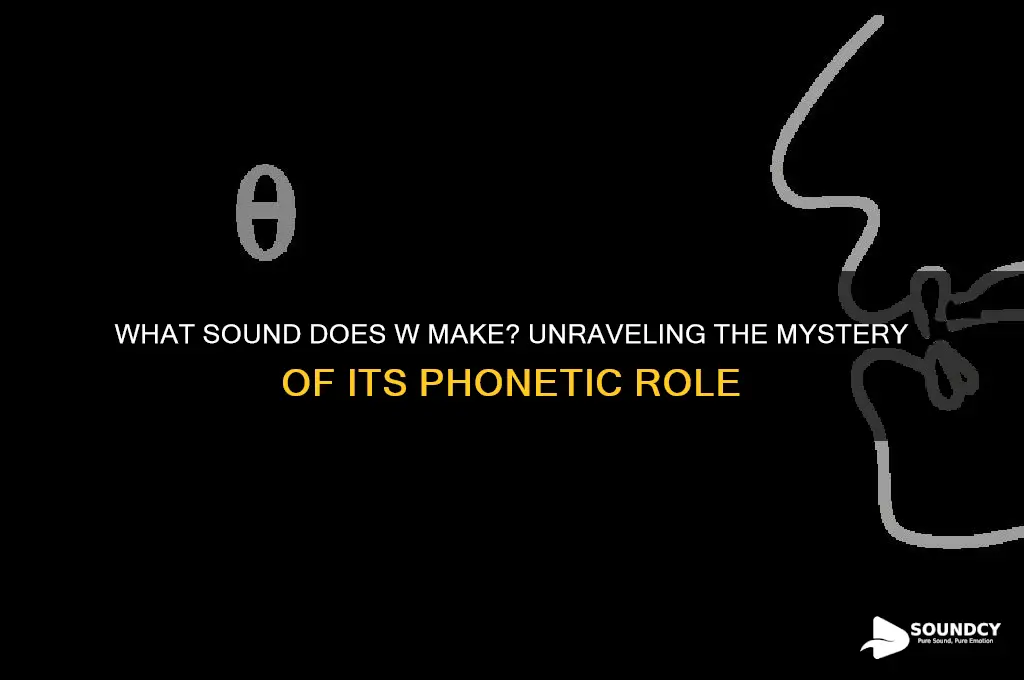 what sound does w make
