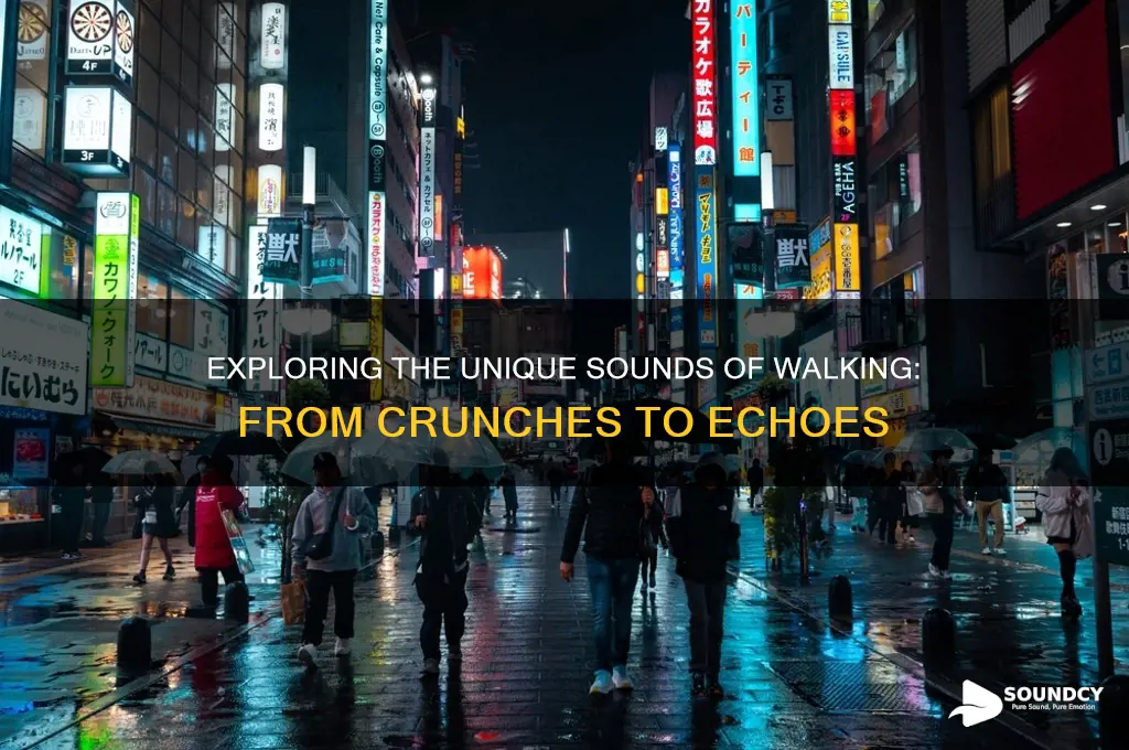 what sound does walking make