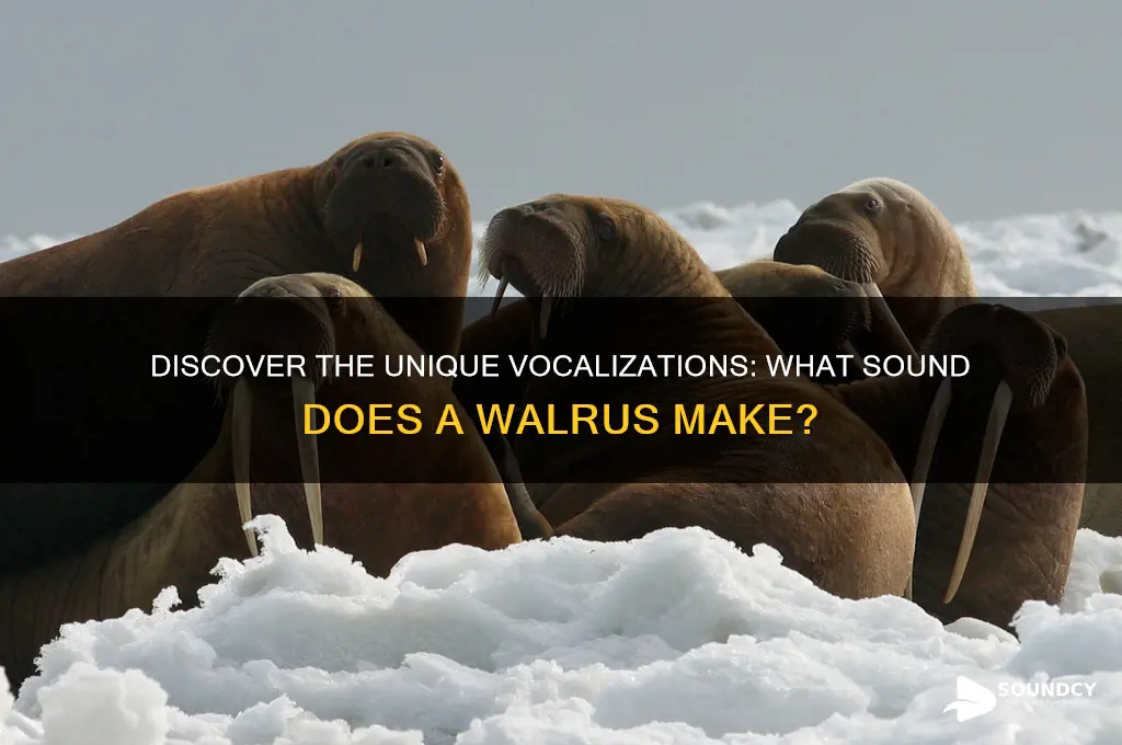 what sound does walrus make