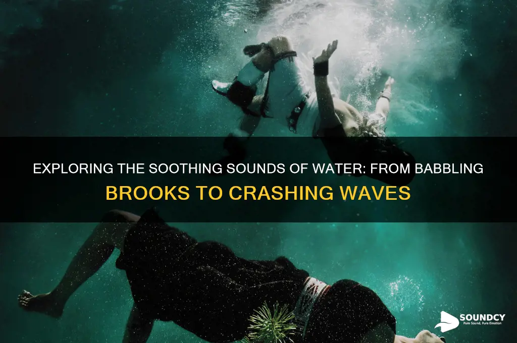 what sound does water make
