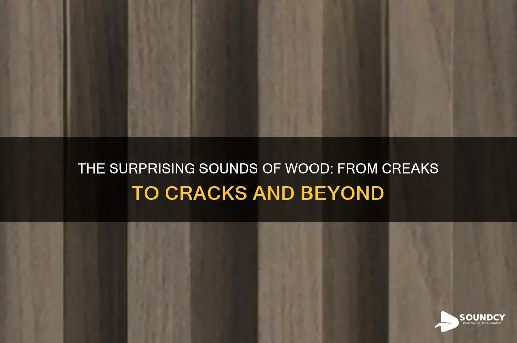 what sound does wood make