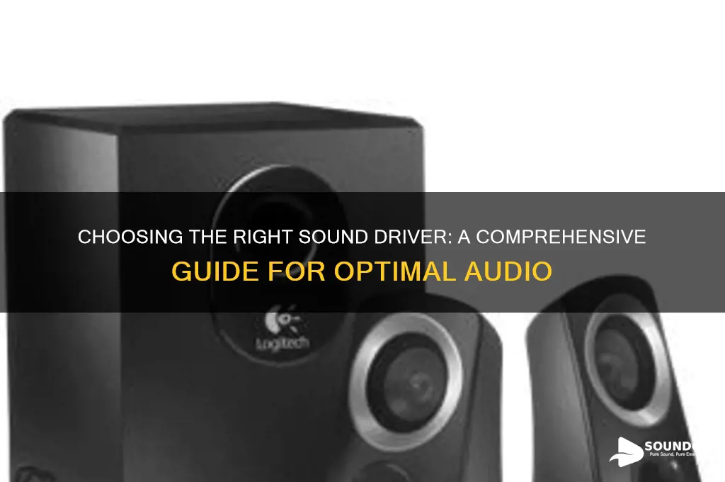 what sound driver i need
