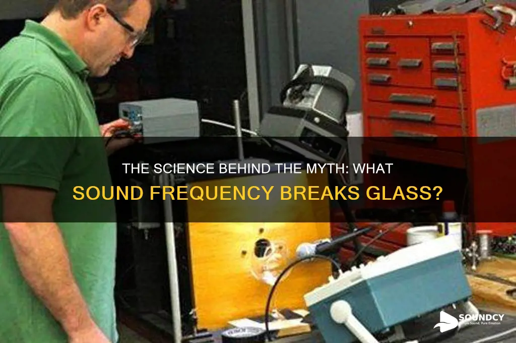 what sound frequency breaks glass