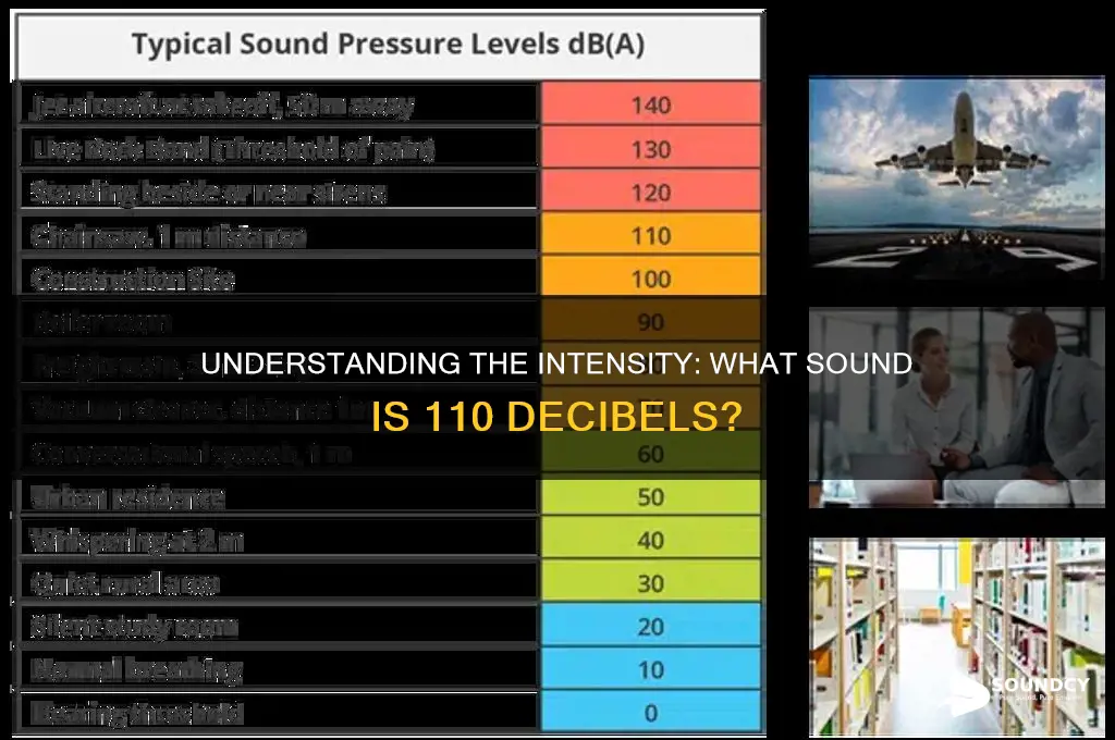 what sound is 110 decibels