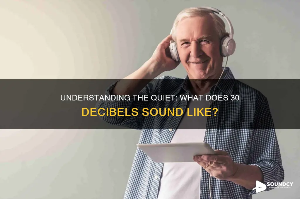 what sound is 30 decibels