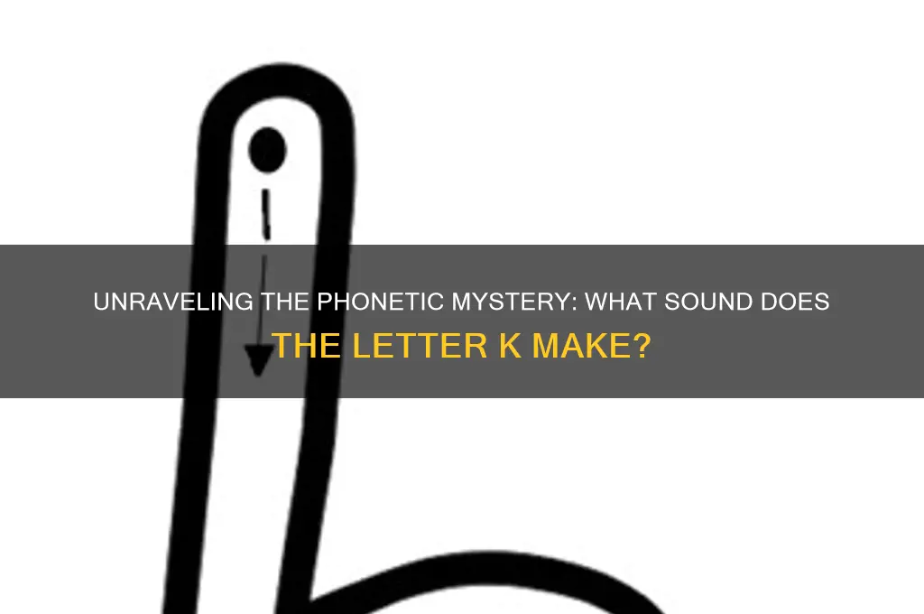 what sound is a k