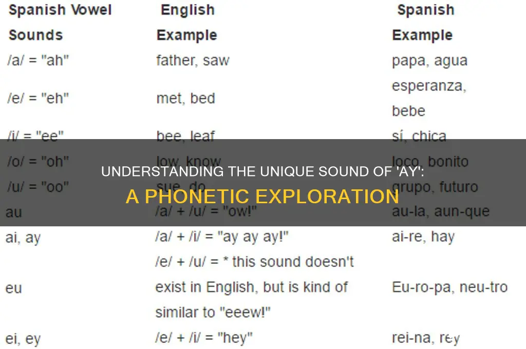 what sound is an ay