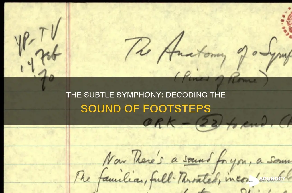 what sound is foot steps