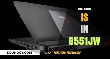 Unveiling the Audio Experience: What Sound is in the G551JW?