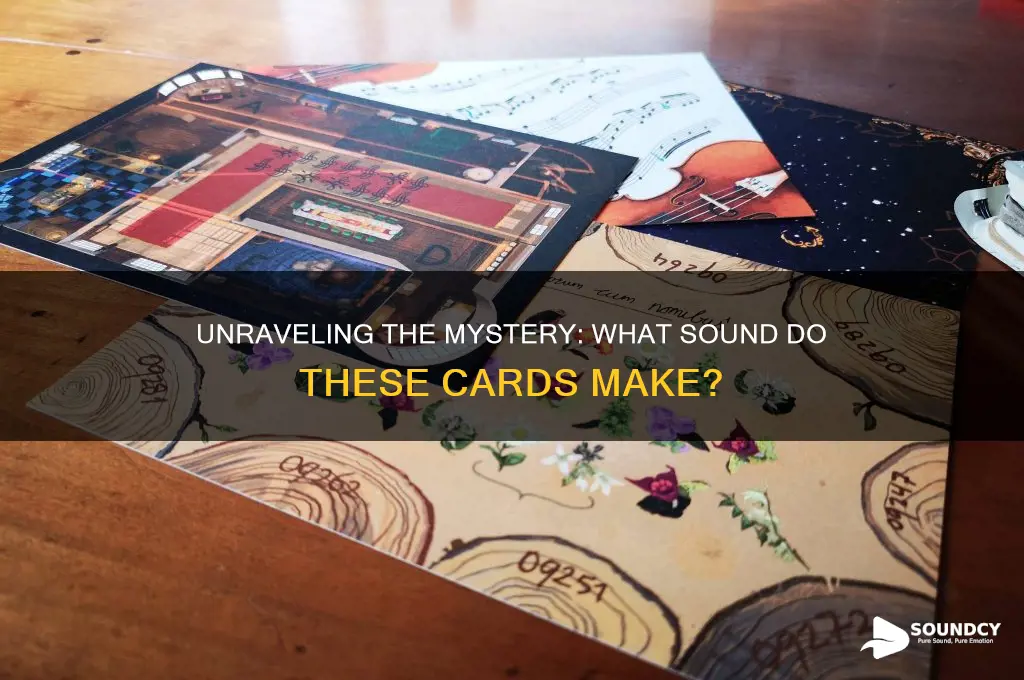 what sound is this cards