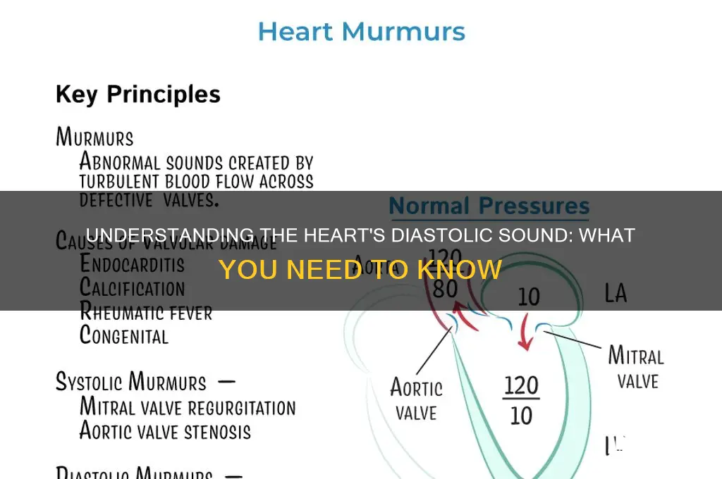 what sound occurs with diastole