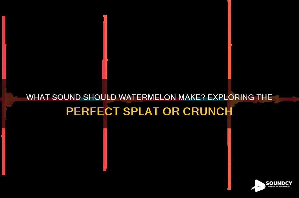 what sound should watermelon make