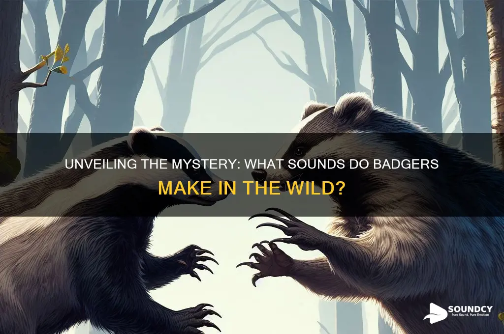 what sound to badgers make