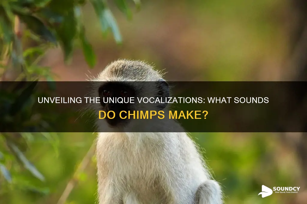 what sound to chimps make