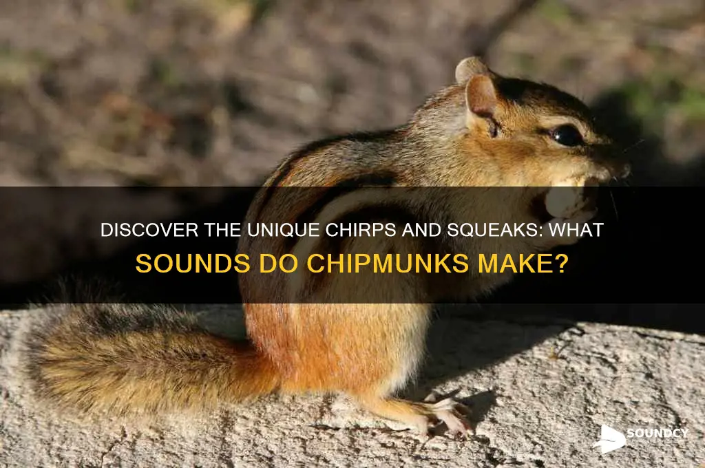 what sound to chipmunks make