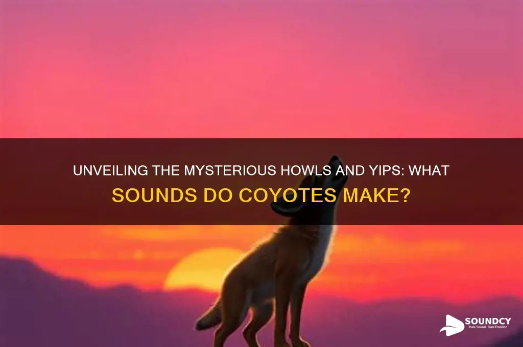 what sound to coyotes make