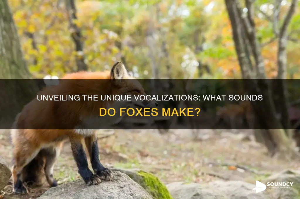 what sound to foxes make