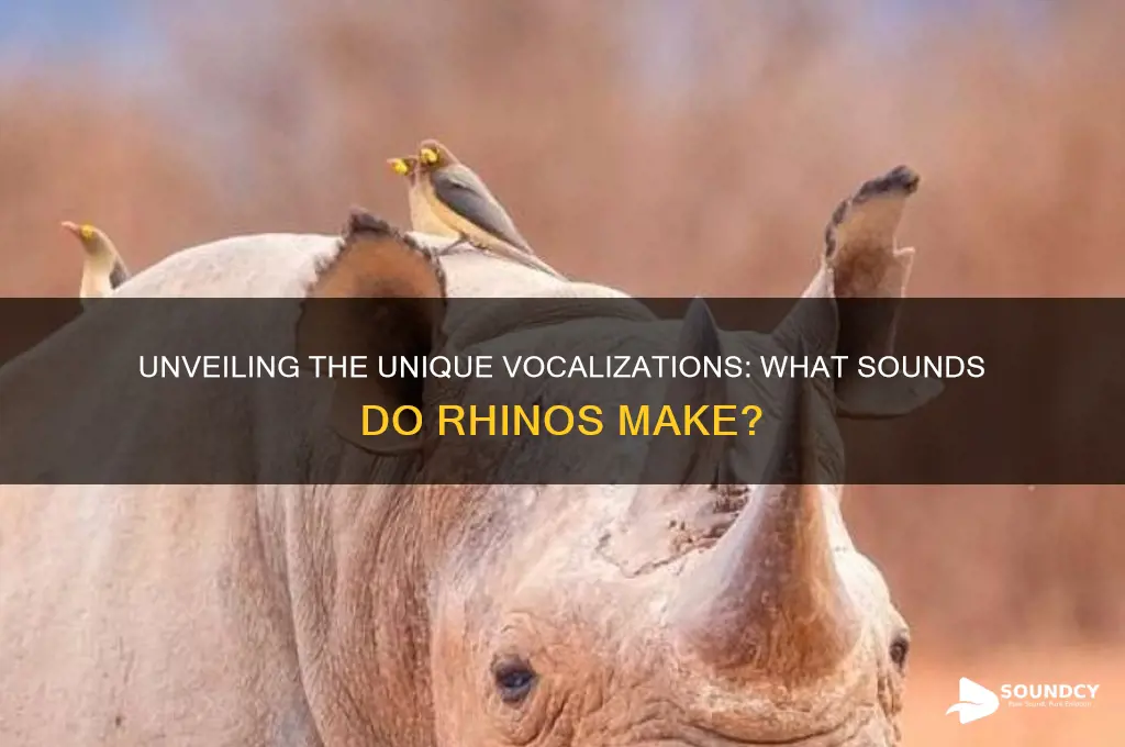 what sound to rhinos make