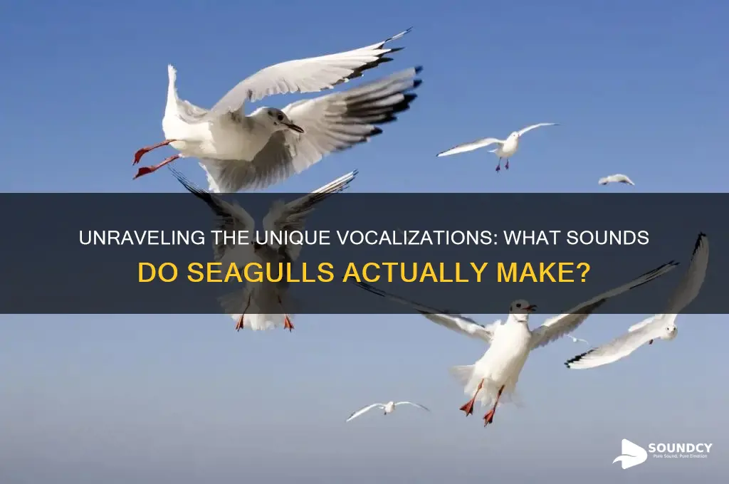 what sound to seagulls make