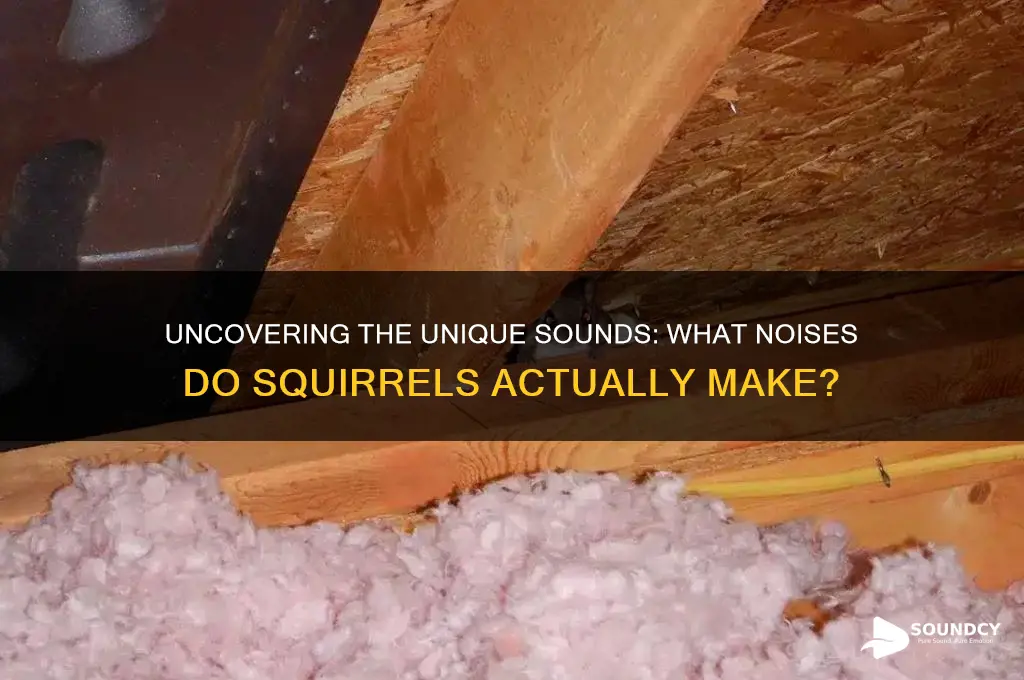 what sound to squirrels make