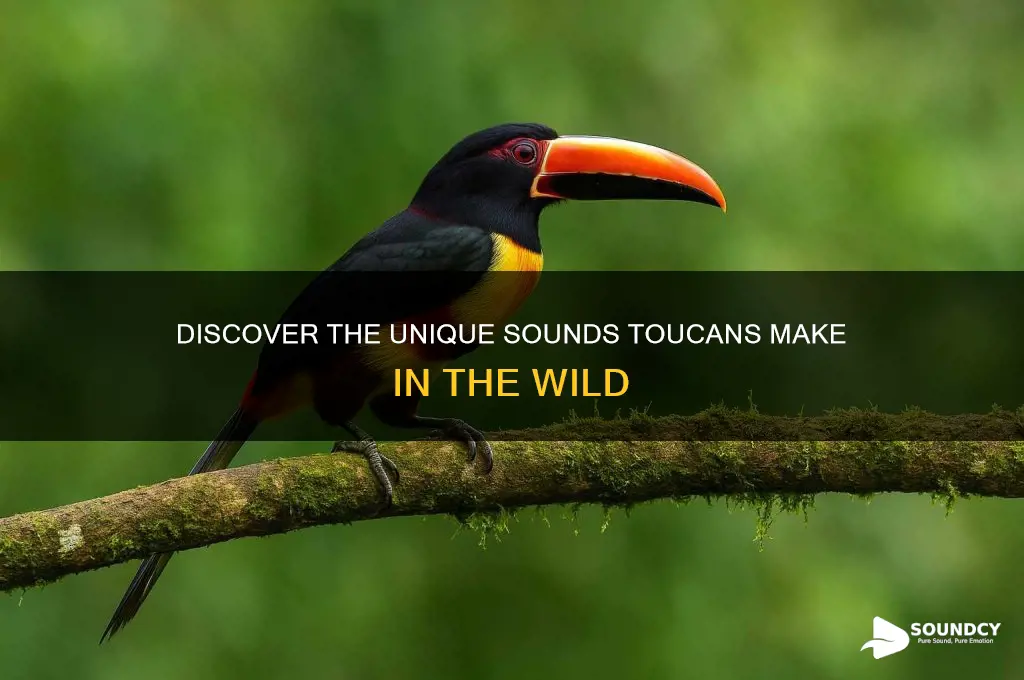 what sound to toucans make