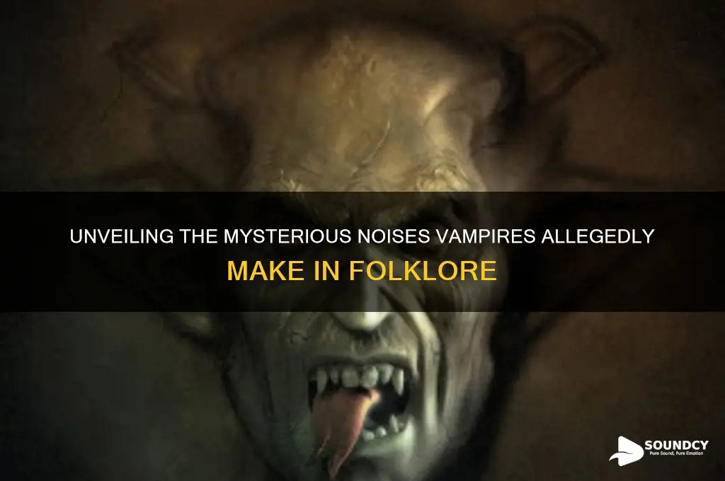 what sound to vampires make