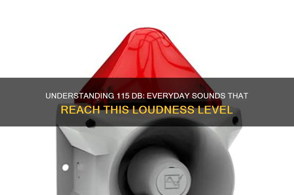 what sounds are 115 db