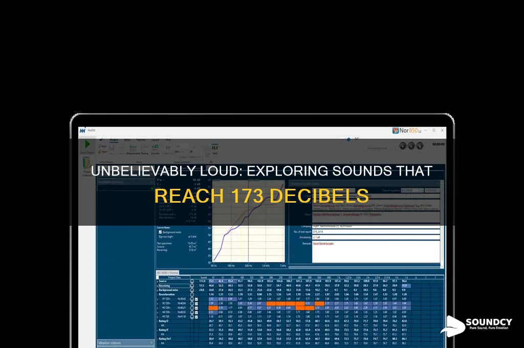 what sounds are 173 dbms