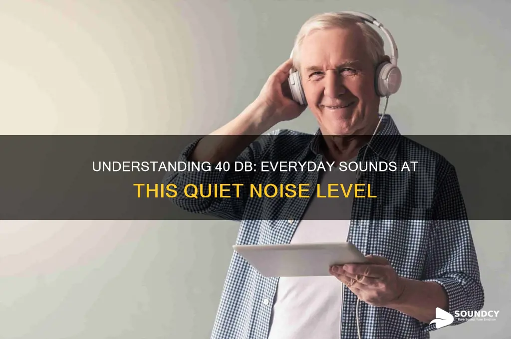 what sounds are 40 db