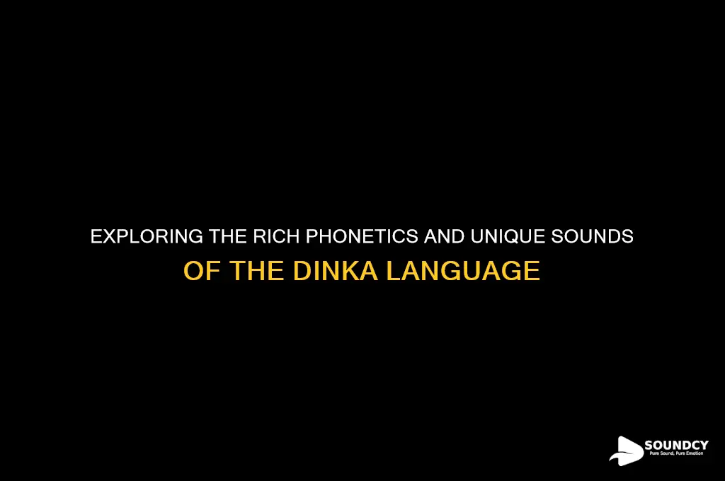 what sounds are in dinka