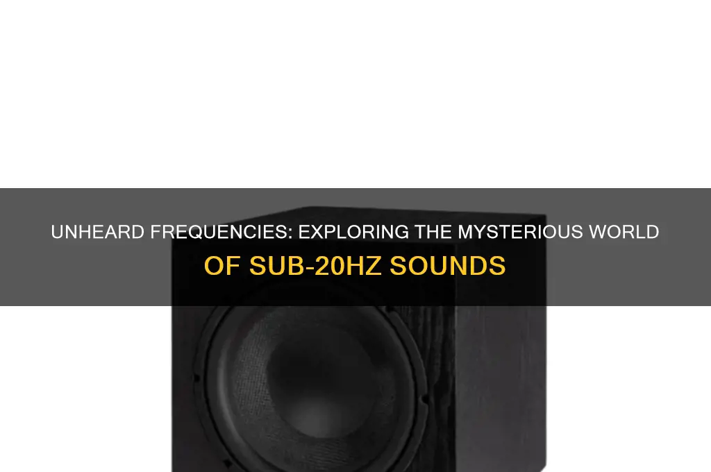 what sounds are under 20hz