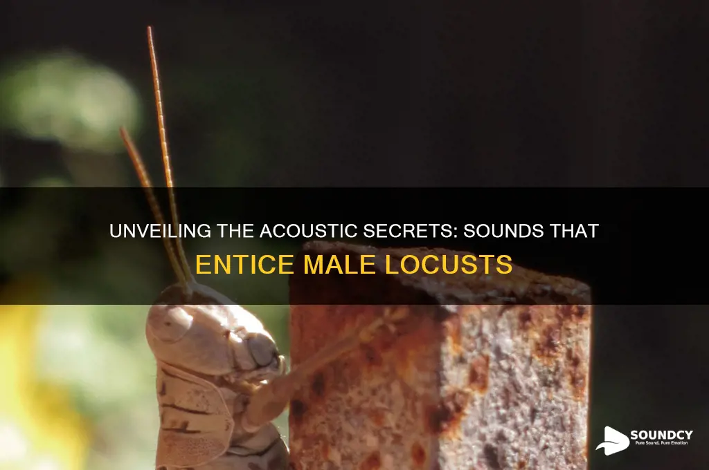 what sounds attracts male locust