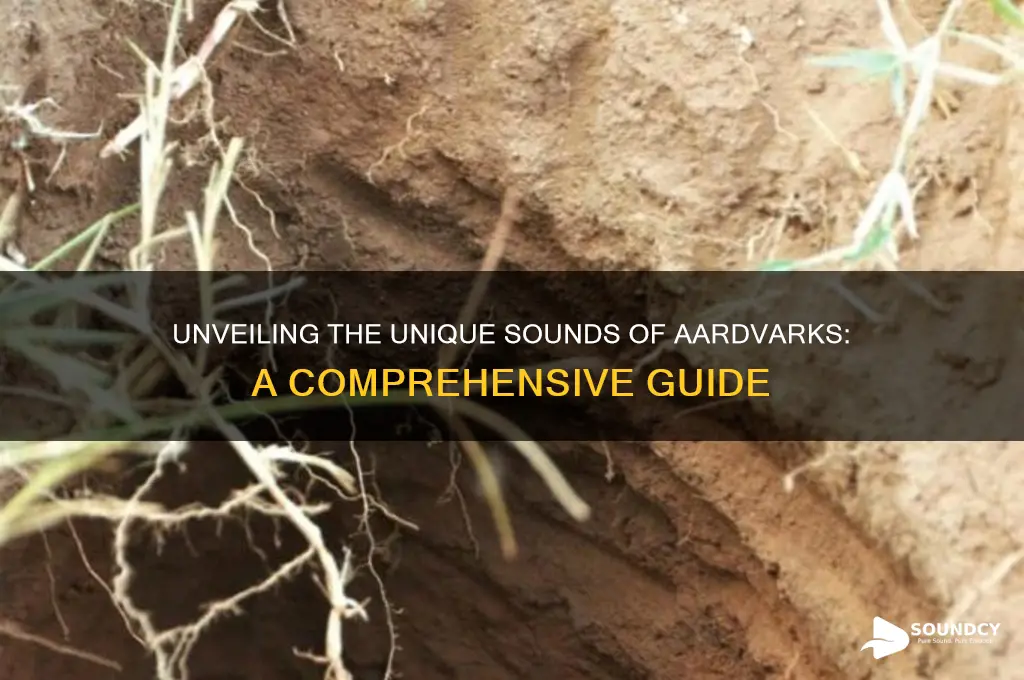 what sounds do aardvarks make