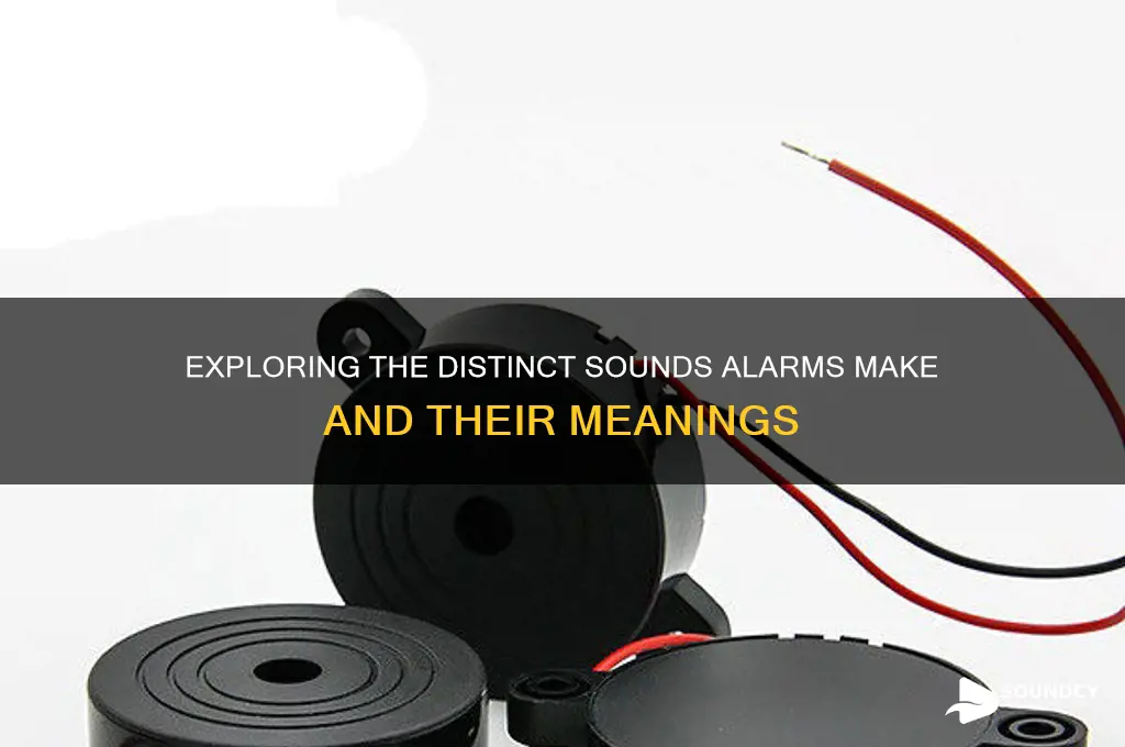 what sounds do alarms make