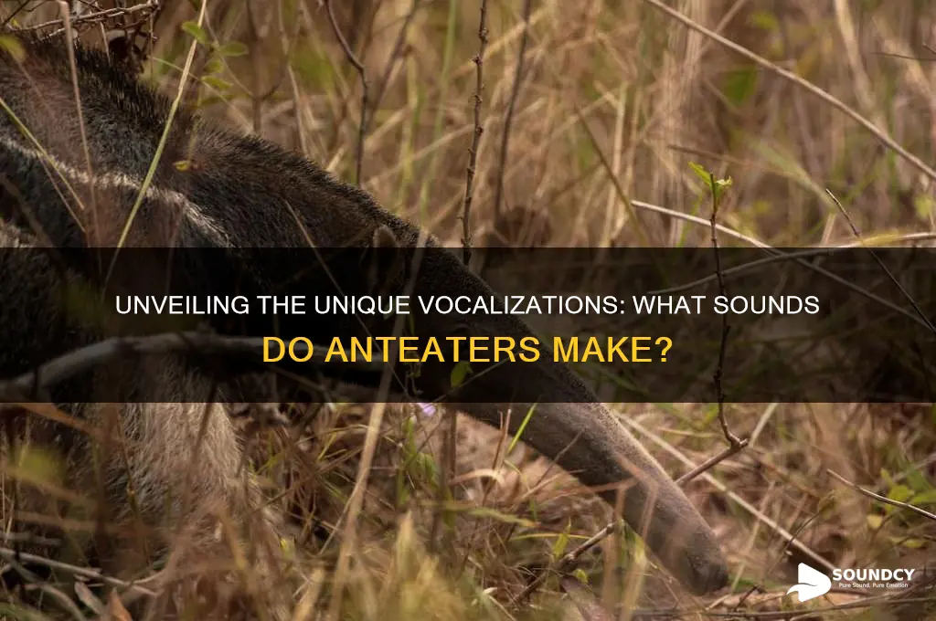 what sounds do anteaters make