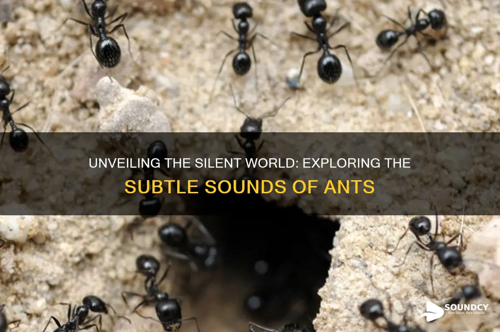 what sounds do ants make