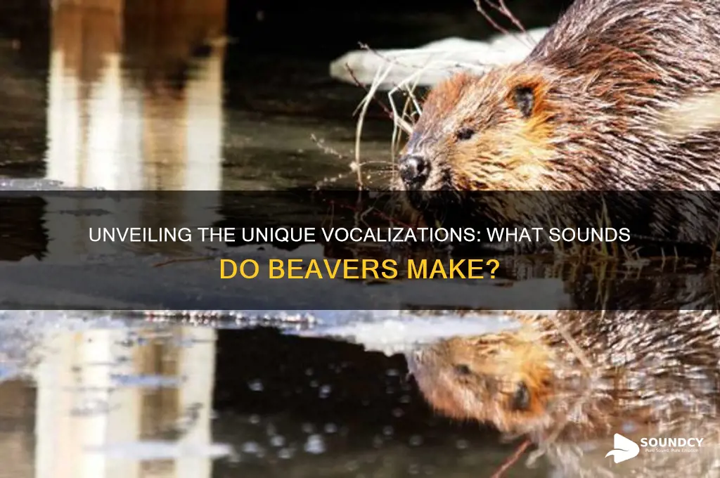 what sounds do beavers make
