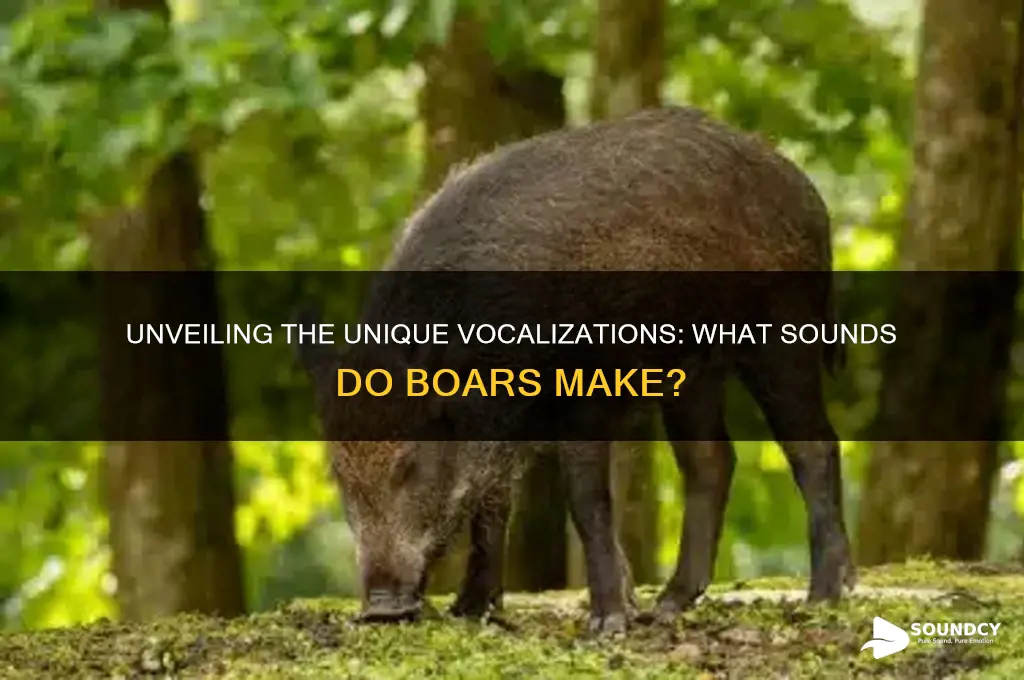 what sounds do boars make