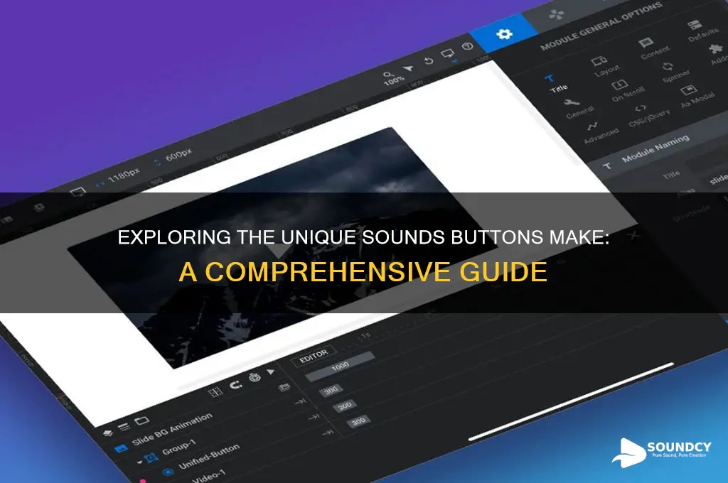 what sounds do buttons make