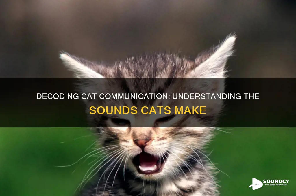 what sounds do cats do