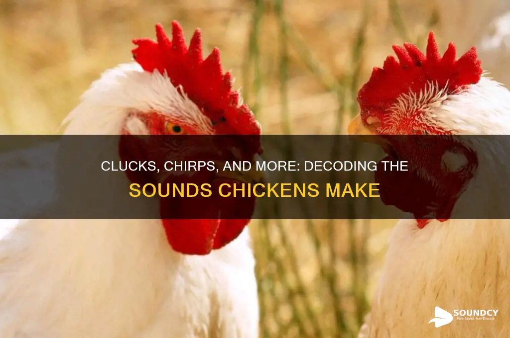 what sounds do chicken make