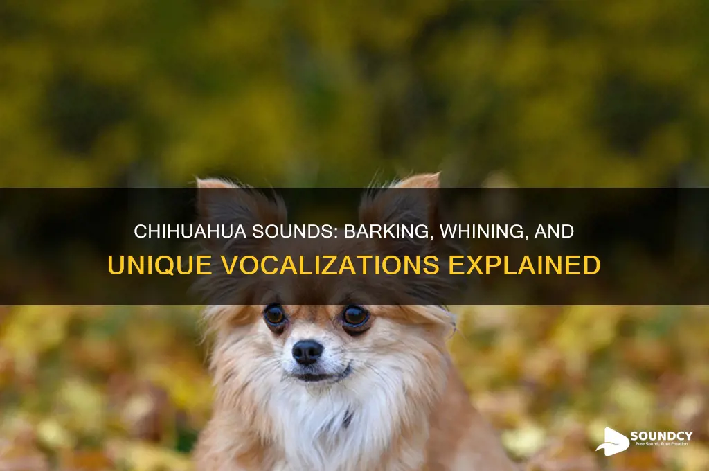 what sounds do chihuahuas make