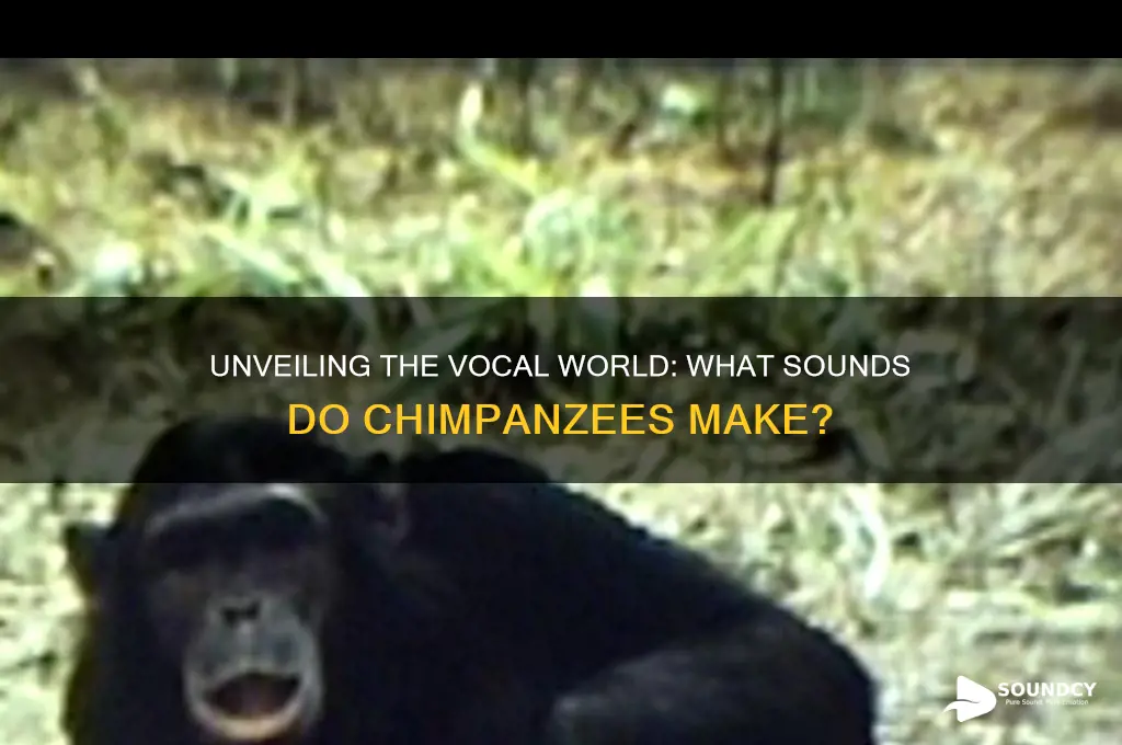 what sounds do chimpanzees make