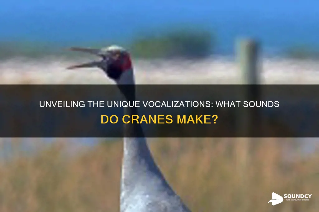 what sounds do cranes make